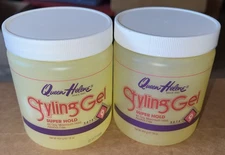 2 Queen Helene Styling Gel #9 Super Hold Alcohol Free 16 Oz. Each