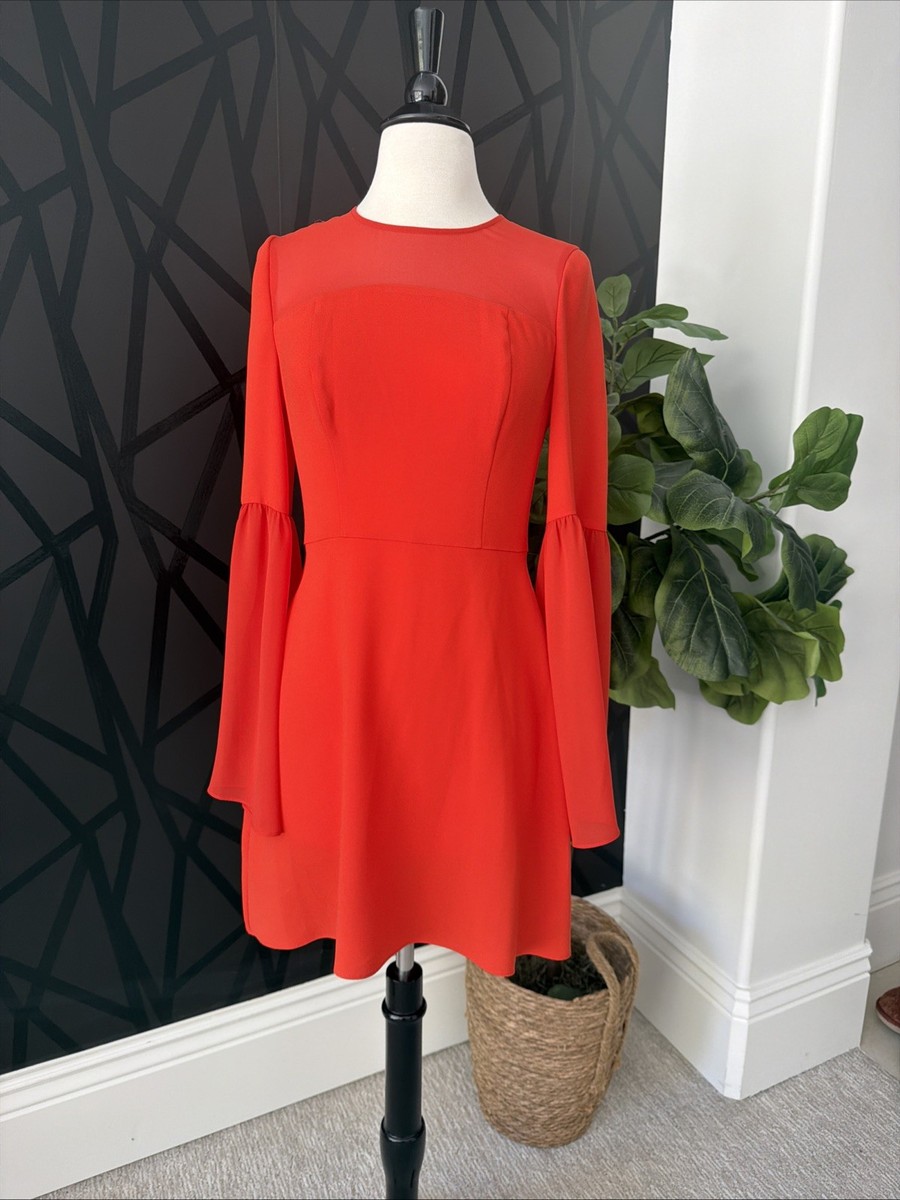 red bow dress Red Short Dress With Bow Detail