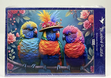 Bluebird Rainbow Parrots 1000 Pc Puzzle Import Colorful Tropical Birds