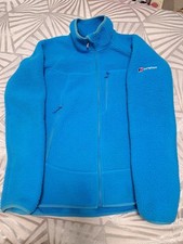 Berghaus Full Zip Polartec Fleece Women's Jacke Size L Blue Hiking Outdoors