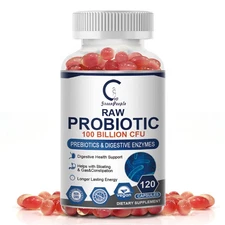 Probiotics 100 Billion CFU Potency Digestive Immune Health 120 apsules lactoba