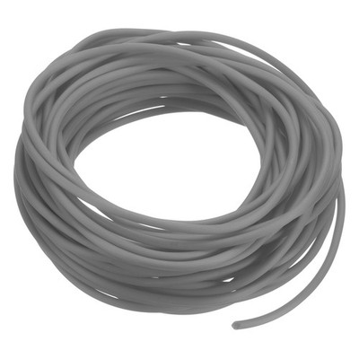Rubber Cord Tube 33ft 3mm Dia 1.5mm Hole Grey Hollow Tubing for DIY Craft
