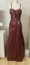 Abendkleid Ballkleid Größe 38 Bodenlang In Bordeaux Neu Mit Etikett