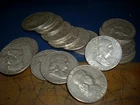 Lot of 20 $10 Face Value Mixed date  Franklin half dollars