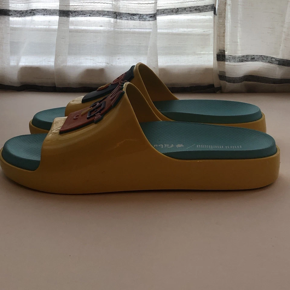 Mini Melissa Slide Niñas 4 Nube Amarilla Fábula Dibujos Animados Melflex Vegano Brasil Foto 2 de 4