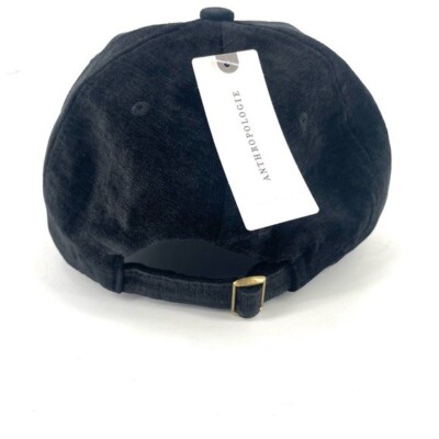 Anthropologie NWT Corduroy Sports Club Black Adjustable  display picture 3