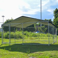 10'x10' / 6.56'x6.56' Outdoor Large Pet Dog Run House Kennel Run House w/ Cover
