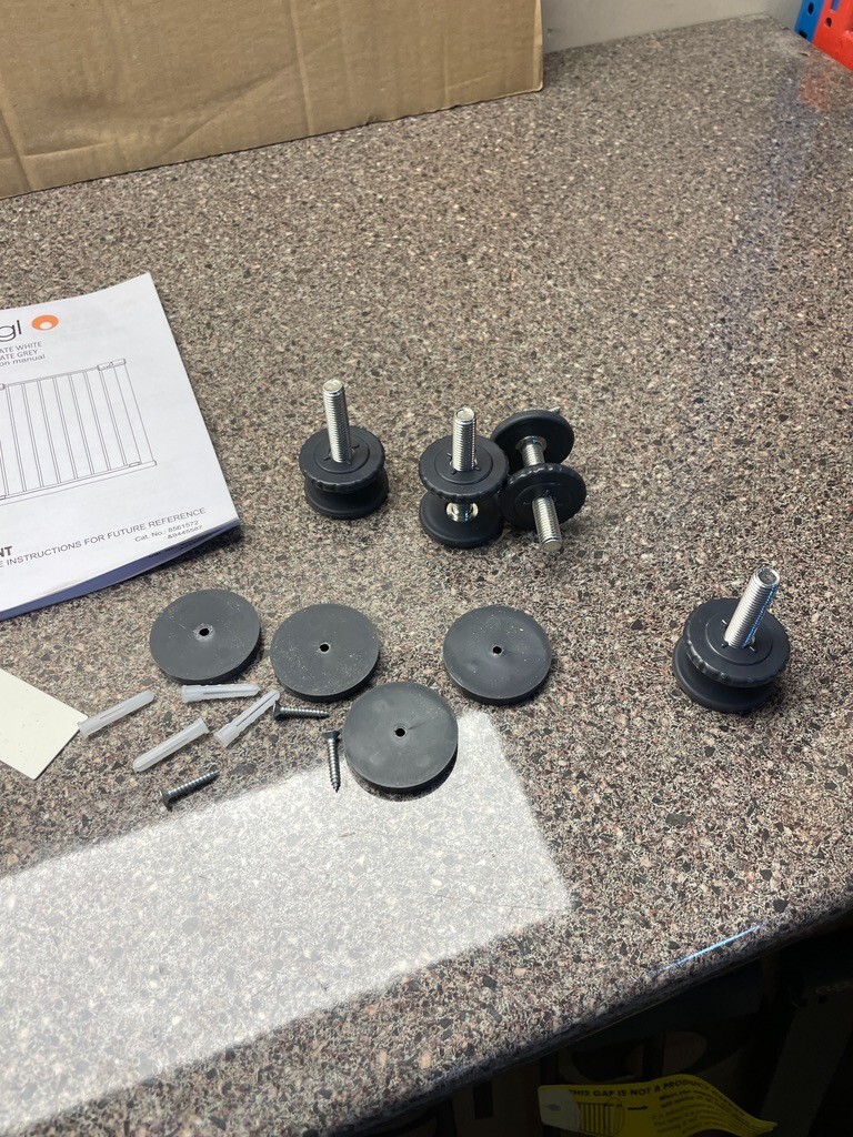 Cuggl Pressure Fit Stair Safety Gate 75 81cm for Baby Pet Grey SG11