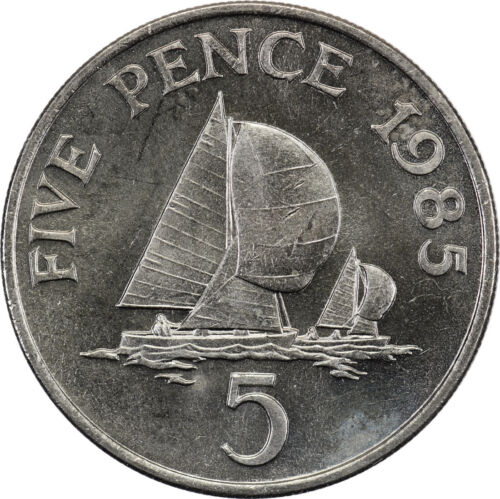 Guernsey - 5 Pence - 1985 - AUnc