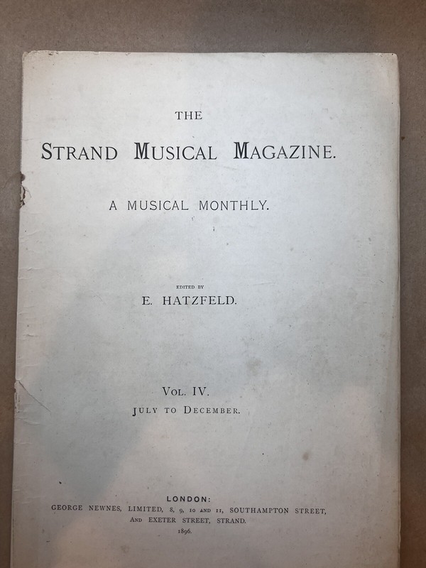 Antique “The Strand” Musical Magazine Vol IV July To December  1896