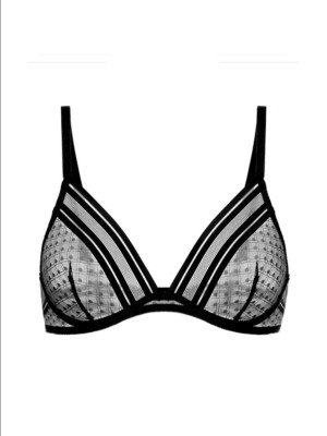 Simone Pérèle Iris underwired bra black tulle size 70 75 80 85 B C D E NP  70
