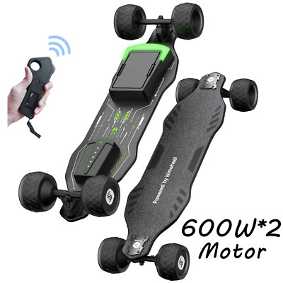 【Lower Price than Amz】Electric Skateboard 600W*2 Motor Remote Control Longboards
