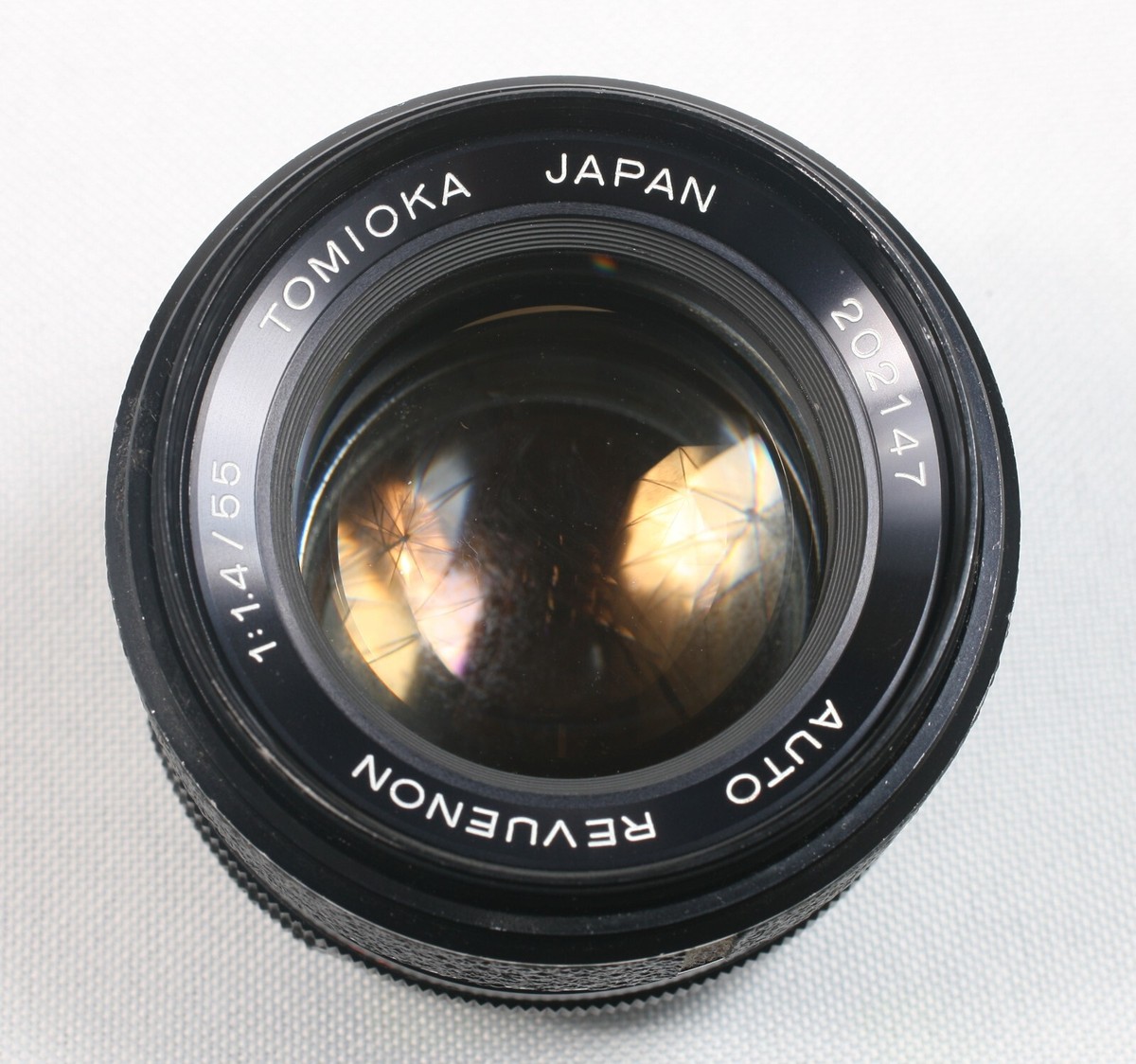 Original Tomioka Auto Revuenon 55mm f/1.4 M42 screw mount lens