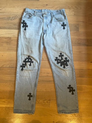 Chrome Hearts Orange Tab Levi's 501 | eBay