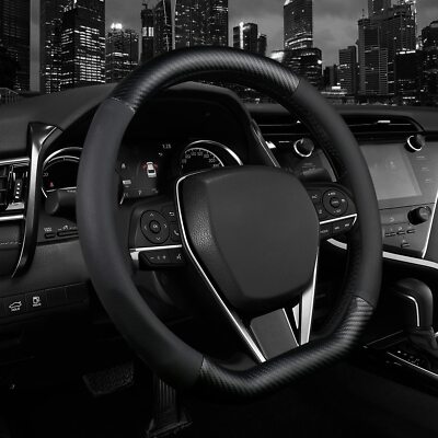D Shape Steering Wheel Coverpremium Leather Car Steering Wheel Protector Sport C
