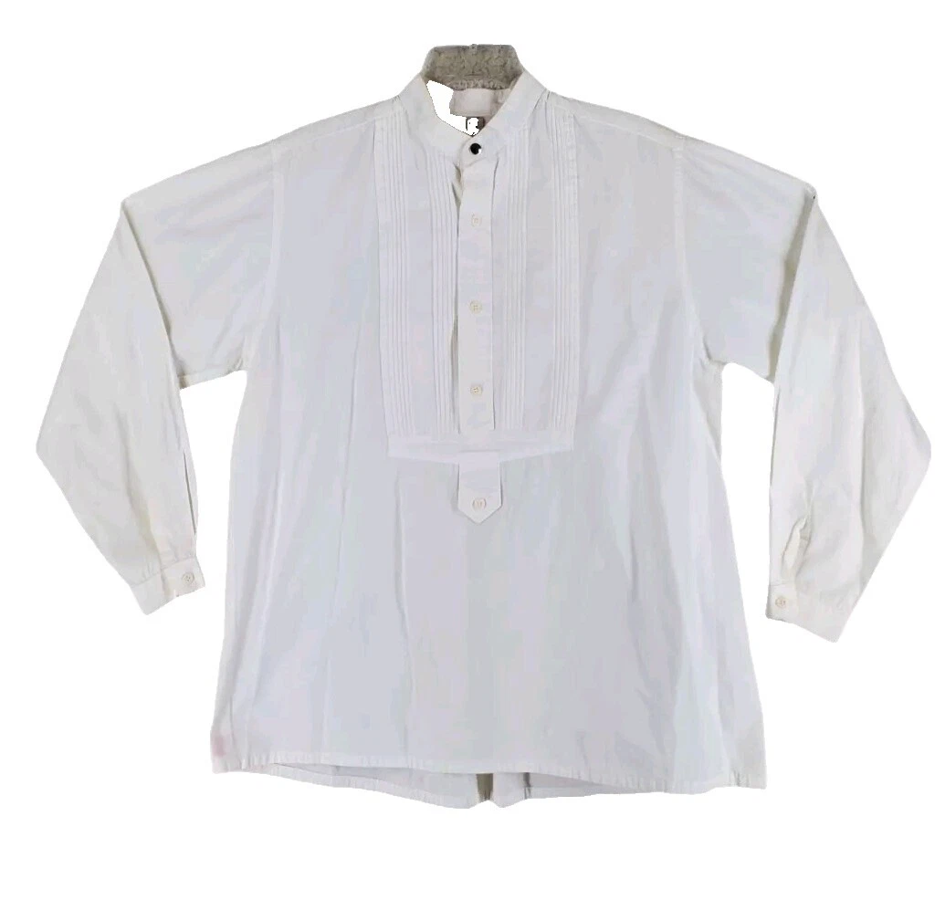 Vintage Algodón Camisas de vestir para hombres