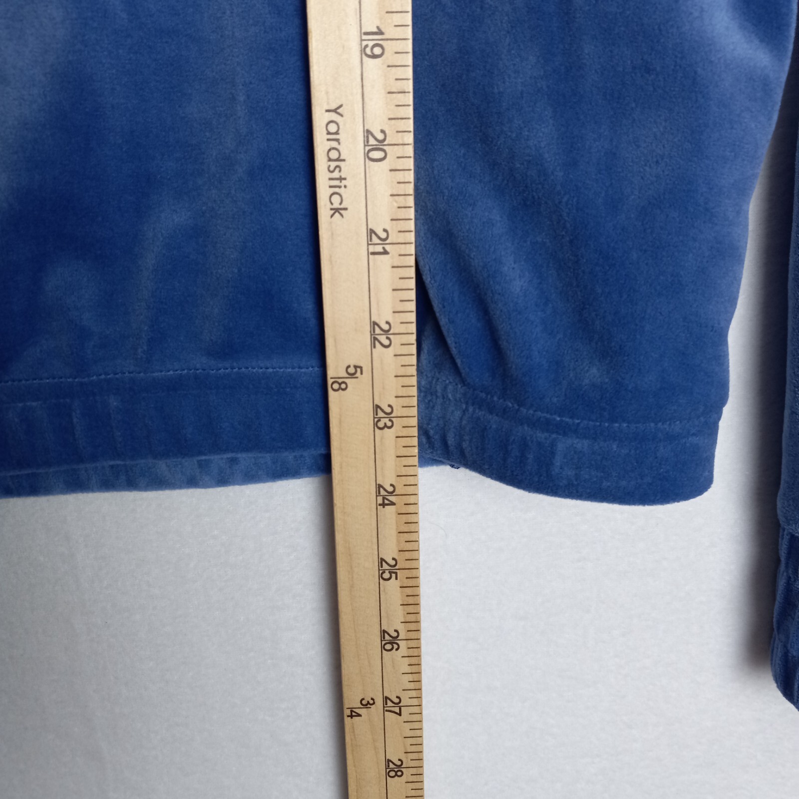 FILA Giacca Donna Velluto Velluto Blu Felpa con Cappuccio Fila Spellout Logo Taglia Media