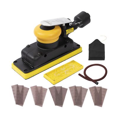 2-3/4'' x 8'' Dust-free Air Orbital Sander, 70 mm x 198 mm 1/8 in Orbit, 10,000...