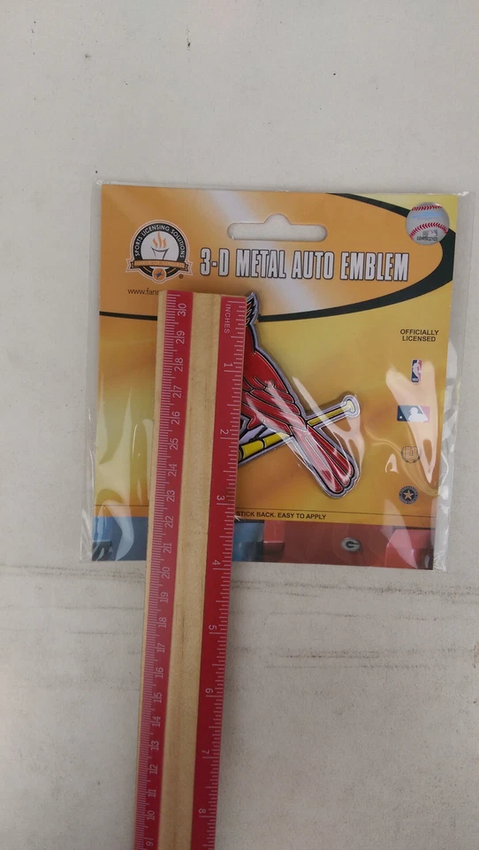 Adesivo emblema metal resistente equipe automotiva caminhão carro liga principal de beisebol St. Louis Cardinals - Imagem 4 de 4