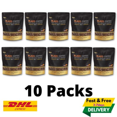 10x Blazo Coffee Instant Coffee Mix 29 IN 1 Herbs Vitamin B6