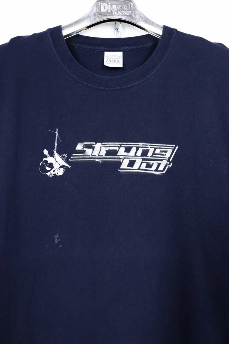 Strung Out Vintage Navy Punk Rock Band Tour Graphics T-shirt Tee 