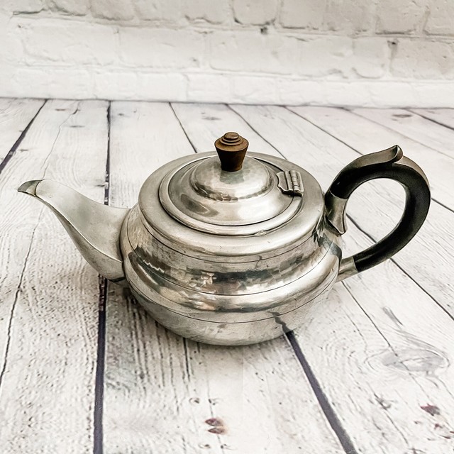Vintage HAMPTON BRASS Pewter Teapot Made In India * eBay