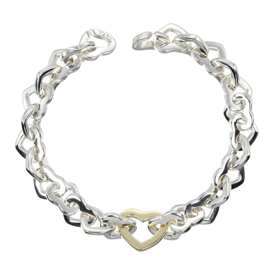 TIFFANY & CO. Authentic Heart Link Bracelet Silver 925 TIFFANY & CO. Authentic Heart Link Bracelet Silver 925