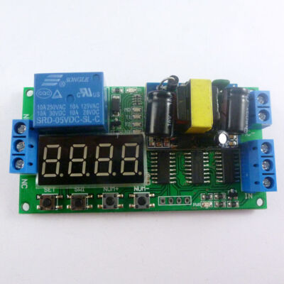 110V AC Cycle Time Timer Switch Delay Relay ON OFF Repeat 1-9999s adjustable #A6