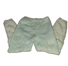 Cat Jack Girl's Size L 10/12 Fleece Faux Fur Velvet Pajama Light Blue F1 