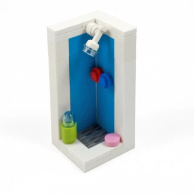 Shower - Bathroom shower with accessories | Kit Made With Real LEGO
