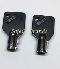 2 Black Head Keys for Homak Gun Safes and Tool Boxes Key Series K75 - K99 2-Keys