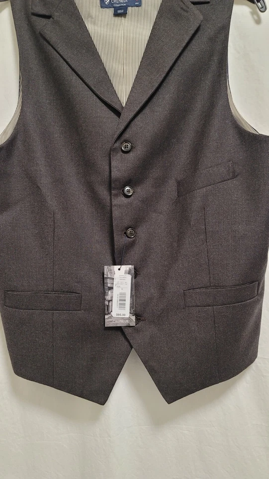 Cremieux Hudson Avenue Waistcoat Vest Size S Brown $95 - Image 3 of 4