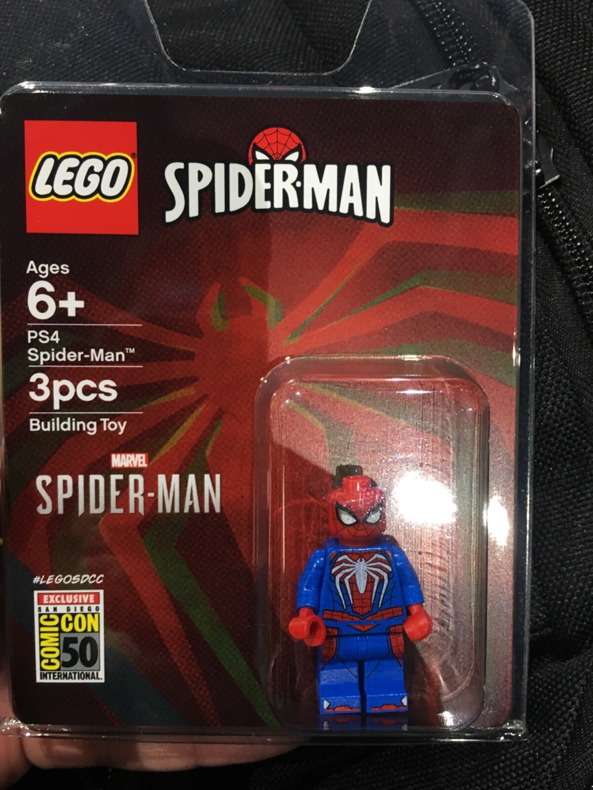 lego comic con spider man