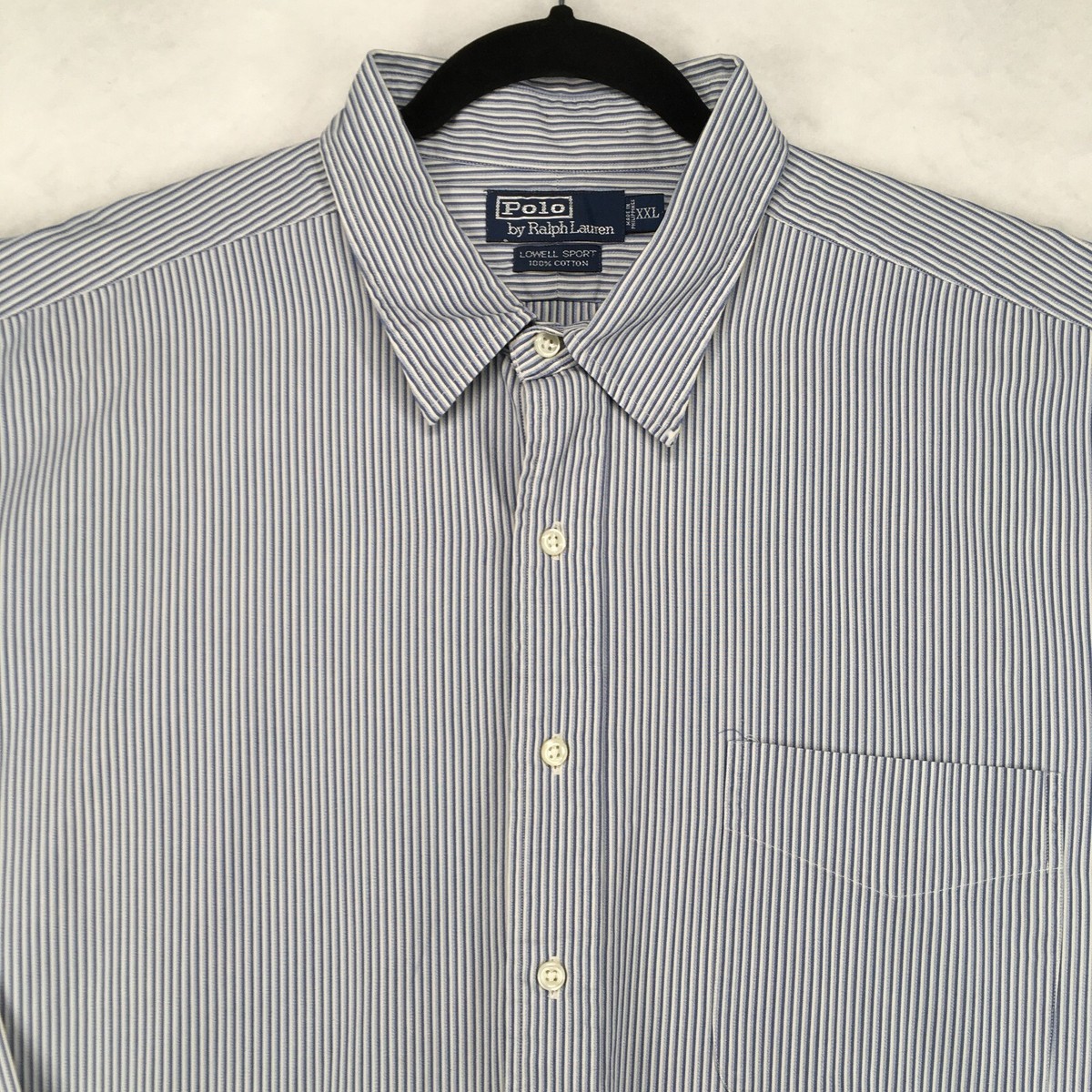 POLO RALPH LAUREN Men's Vintage Shirt Lowell Sport Size 2XL