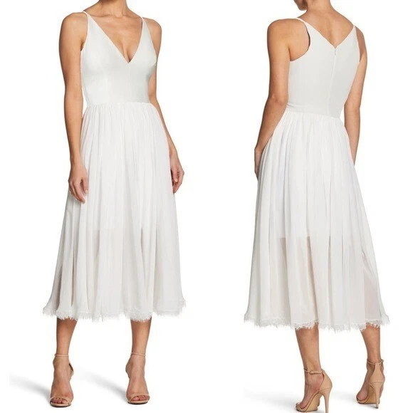 Alicia mixed media 2025 midi dress