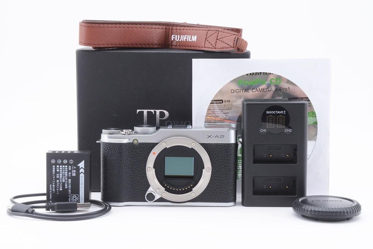 FUJIFILM X-A2 16.3MP Digital Camera Body Silver With Strap
