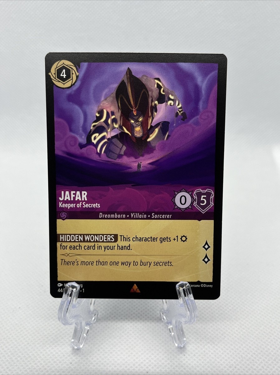 Disney Lorcana Jafar Keeper of Secrets card Non-Foil Rare The First Chapter  | eBay