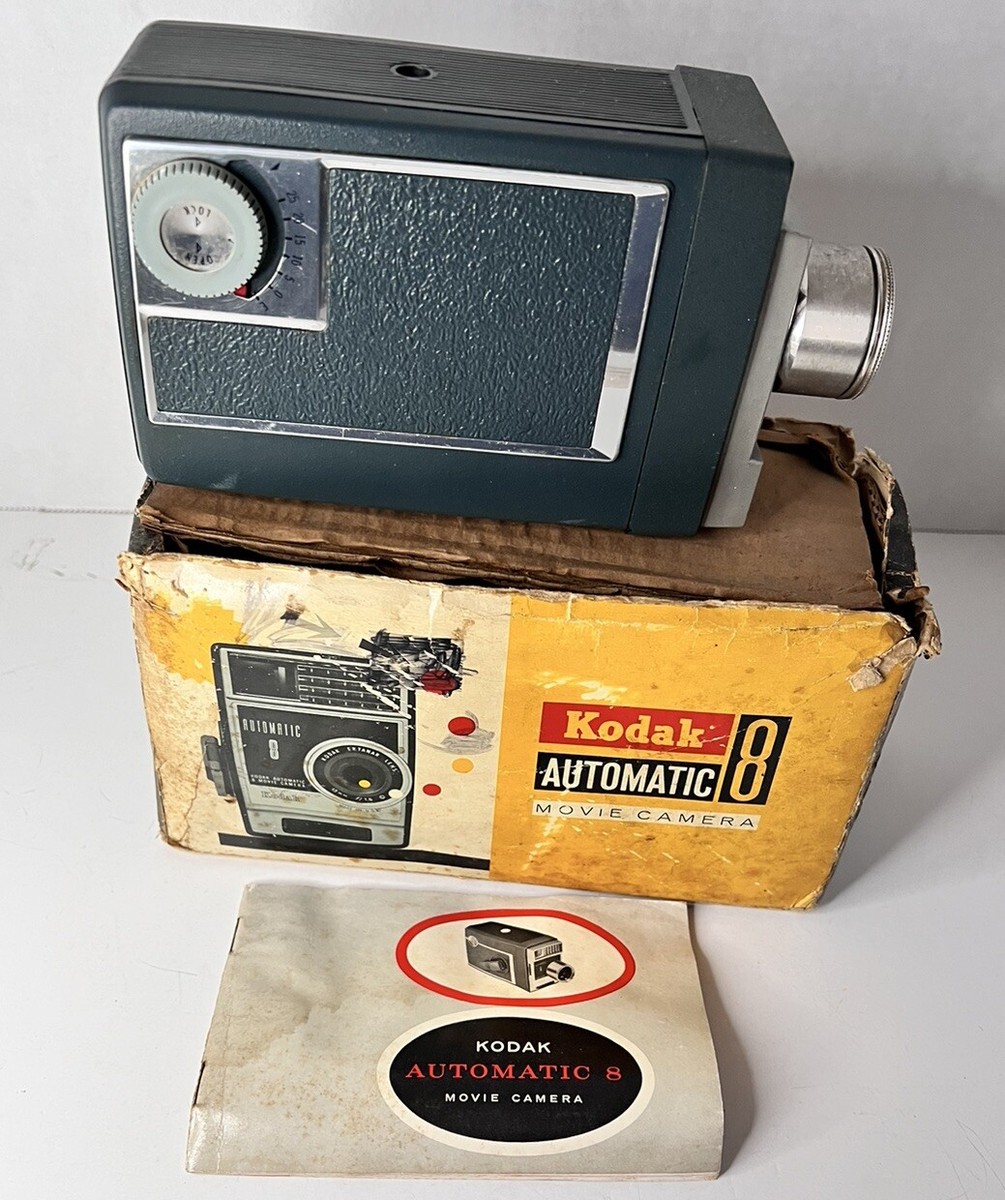 Kodak Automatic Vintage Movie Camera W/ Box Instructions For Parts Repair