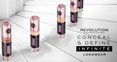 Makeup Revolution Conceal & Define XL Concealer – Lang Haltend, Deckend, In C1