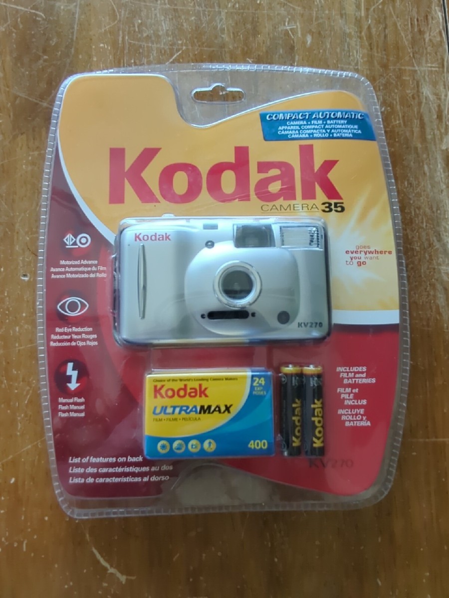 Kodak KV270 35mm Compact Automatic Camera and UltraMax Film Sealed in  Package