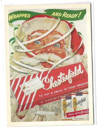 Santa Claus Nostalgic Art Collection Ad Jan. 1955