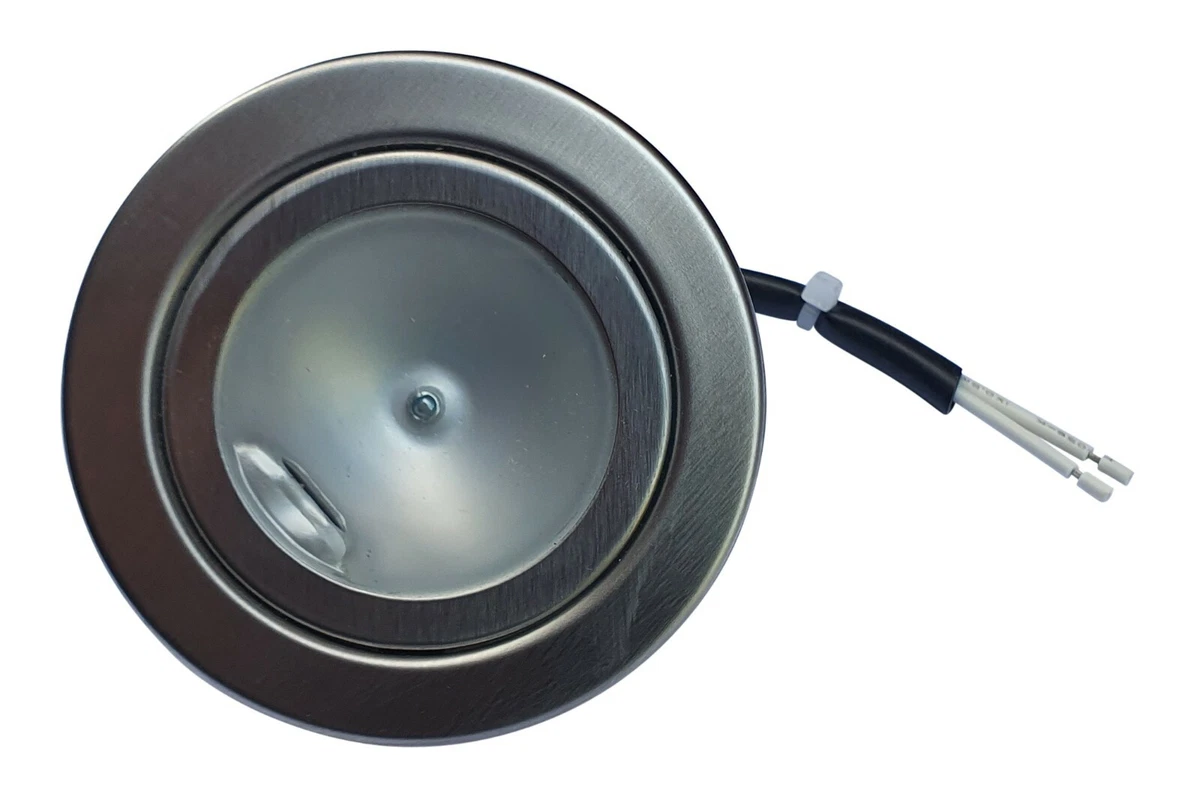 G4 Brushed Stainless Steel Bulb Holder Cabinet Light Fitting