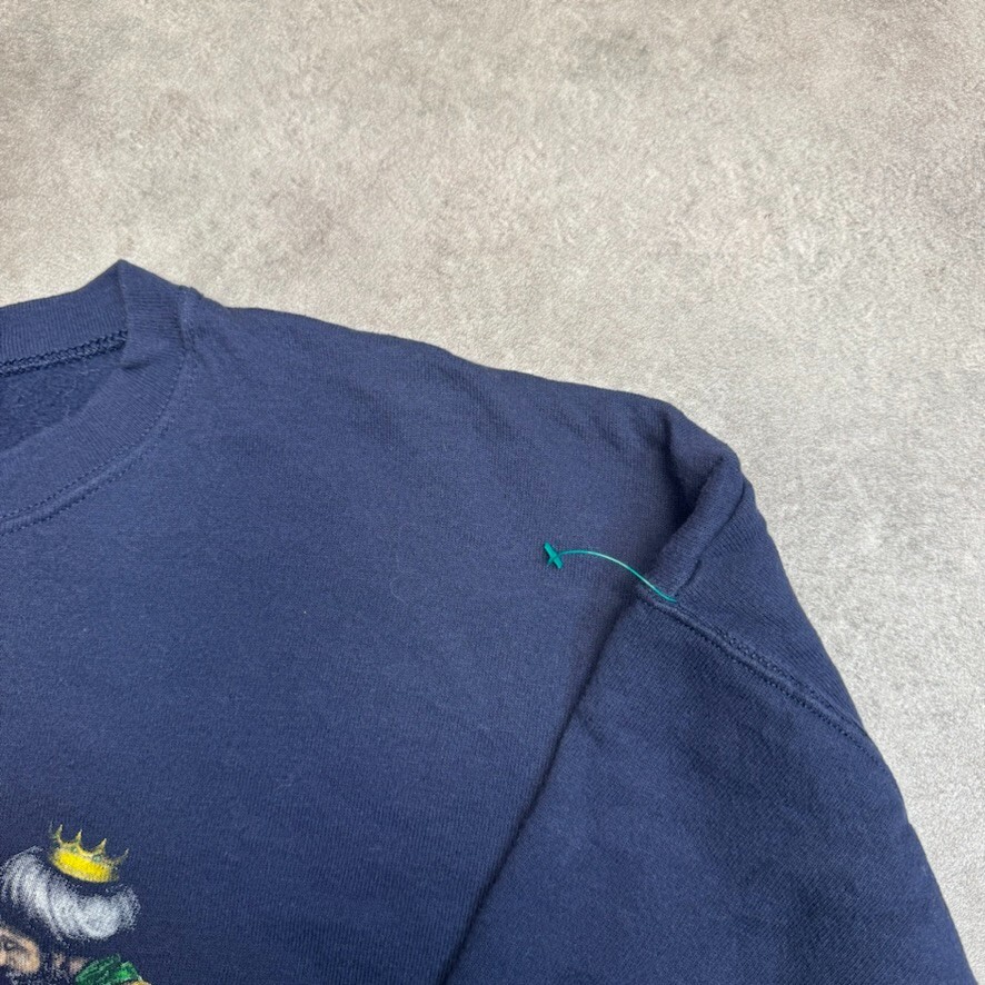 Lee Sweatshirt Mens 2XL Christian Graphic Pull Over Jumper, Navy image 5