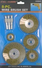 CAL-HAWK CZWW8P WIRE BRUSH SET - 8 PIECES