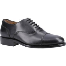 Image of Amblers James Leather Soled Oxford Dress Shoe Black Size 7