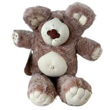 NWT Vintage 1985 Furskins Stuffed Animal Toy Bear Large Plush Brown
