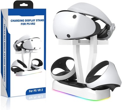 for PS5 VR2 Dual Sense Controller Charging Dock, for PSVR2 Magnetic Charging Sta