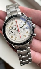 Omega Omega Speedmaster Mark 40 Automatic Chronograph White Dial Quickset Date Watch