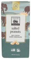Endangered Species Chocolate Dark with Peanuts 3 oz (Pack of 12)