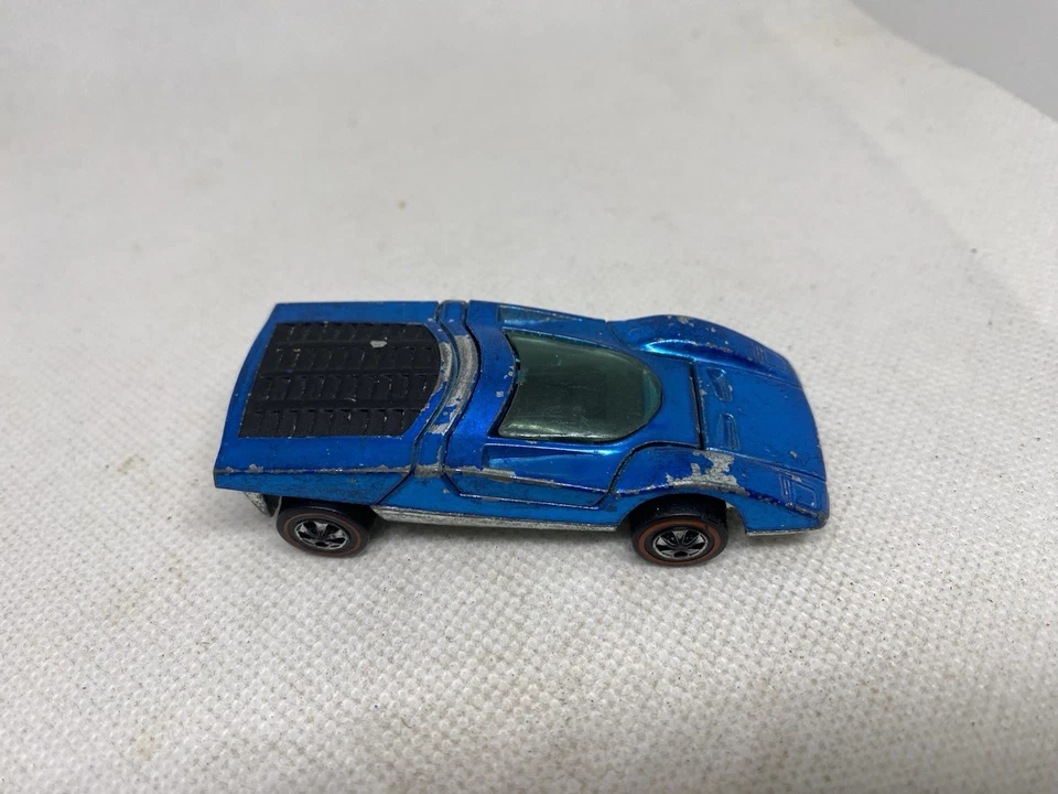 Hot Wheels Redline Ferrari 512S Metallic Blue 1972 - Image 2 of 4